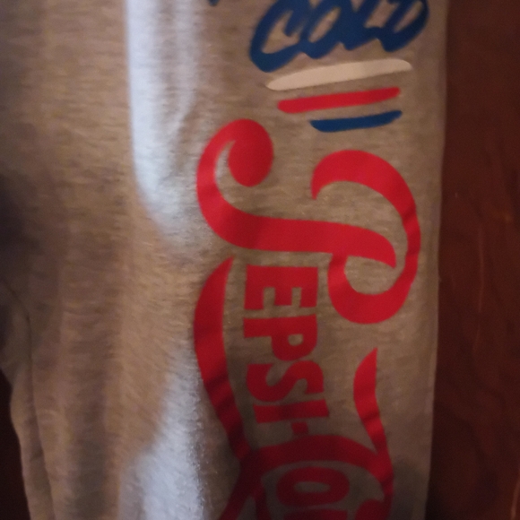 Pepsi Gray Jersey Cola Sweatpants with Blue Drawstring - Picture 4 of 8